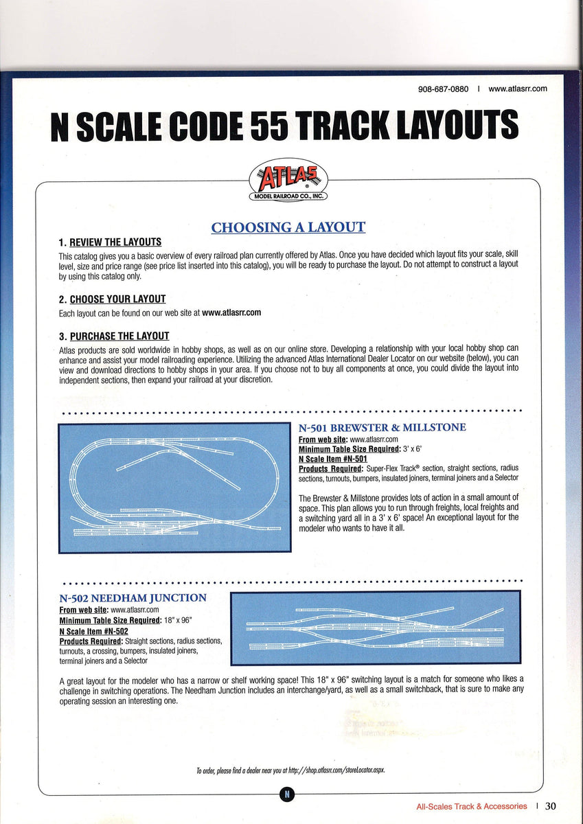 Atlas AllScales Track & Accessory Catalog Model Scenery Center