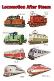 Vintage Railroad Wall Art Locomotion After Steam Print , Steam Train Pictures, Railroad Art, Vintage Railway,