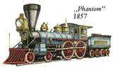 Vintage Railroad Wall Art Steam Engines In Transition Print , Steam Train Pictures, Railroad Art, Vintage Railway,