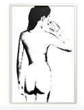 Bathroom Or Bedroom Wall Art Print Of Statuesque Nude Woman