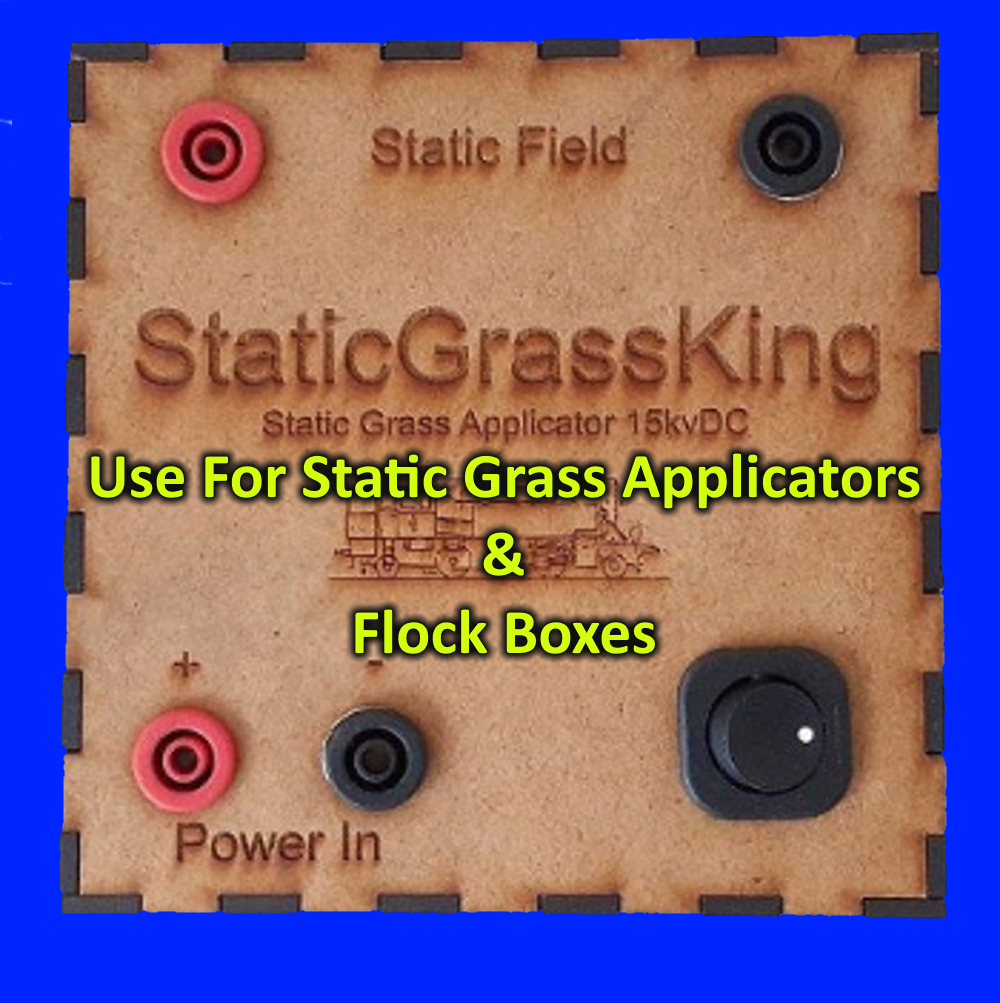 Static Grass Applicator Powerful 15 kvDC Output With 12v DC Input 2 Va –  Model Scenery Center