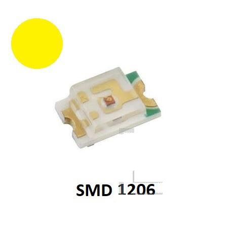 SMD LED 1206 Yellow Choice Of Packages Of 20, 50,or 100