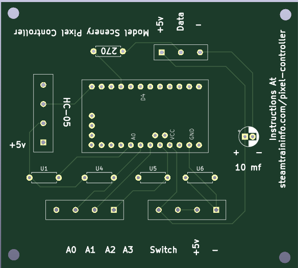 LED Pixel Controller For Fast Led Using WS2812B Pixel Strips