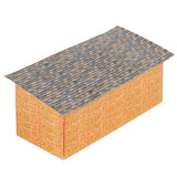 Red Brick Small Barn Carton Model Plan 1 3 - Poland's Best Home & Hobby
