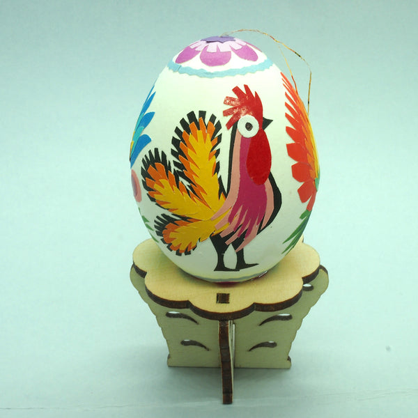 Polish Hand Decorated Lowicz Folk Art Easter Egg