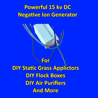 powerful 15 kv DC negative ion generator
