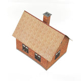 Scale Paper Model Small Brick House