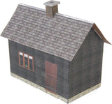 Dark Wood Small House Carton Model Plan 10 - Poland's Best Home & Hobby