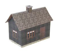 Dark Wood Small House Carton Model Plan 10 - Poland's Best Home & Hobby
