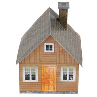 Small Wood House Carton Model Plan 1 4 - Poland's Best Home & Hobby