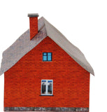 Brick Single Family House Carton Model Plan 8 - Poland's Best Home & Hobby