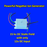 12v DC input 15 kv DC static field anion generator