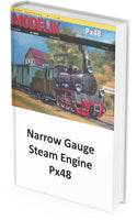Locomotive Model Narrow Gauge Steam Engine Model Px48
