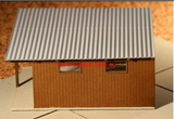 Laser Cut Workshop Or Small Warehouse With Corrugated Metal Roof Roof - Poland's Best Home & Hobby