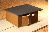Laser Cut Workshop Or Small Warehouse Coverered With Tarred Felt Roof. - Poland's Best Home & Hobby